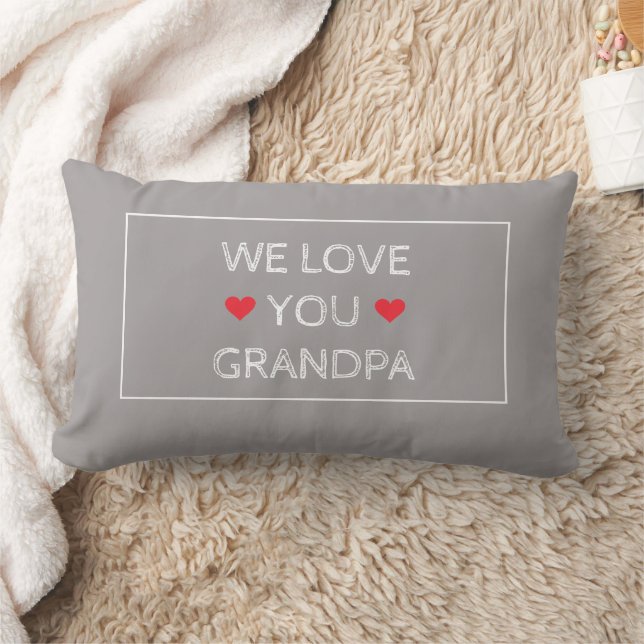 Coussin Rectangle Grand-père Moderne Cute Lote You Grand-père Citati (Couverture)