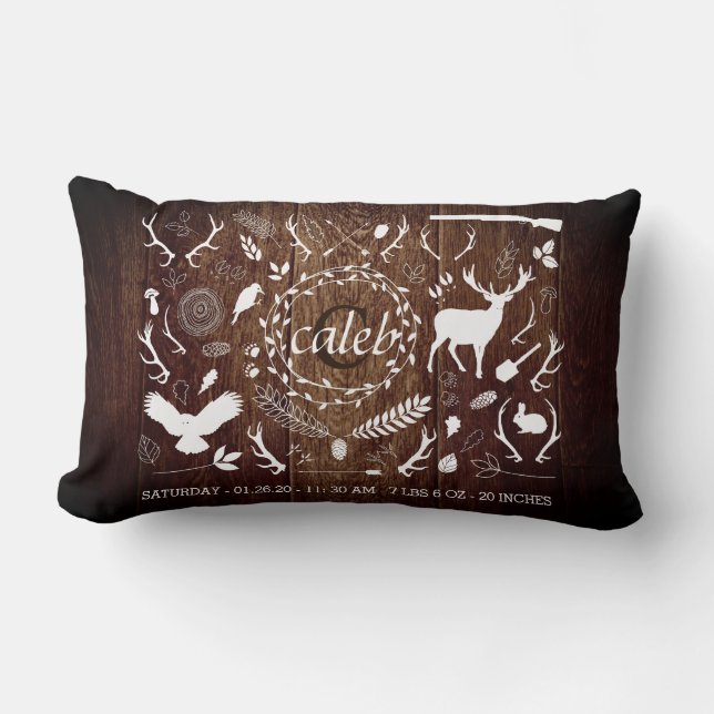 Coussin Rectangle Grange personnalisée de décor de crèche de bébé de (Recto)