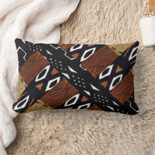 Coussin Rectangle Graphique africain contemporain