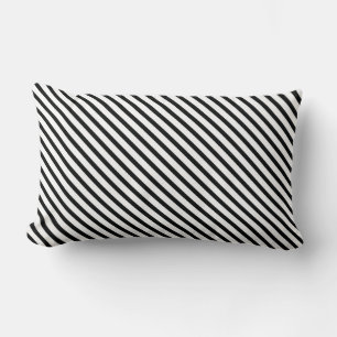 Coussin Rectangle Gravé (noir et blanc)   Diagonal) Toute taille per