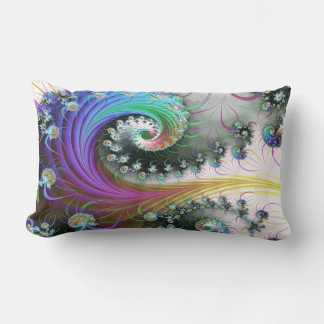 Coussin Rectangle Gravities Rainbow (Recto)