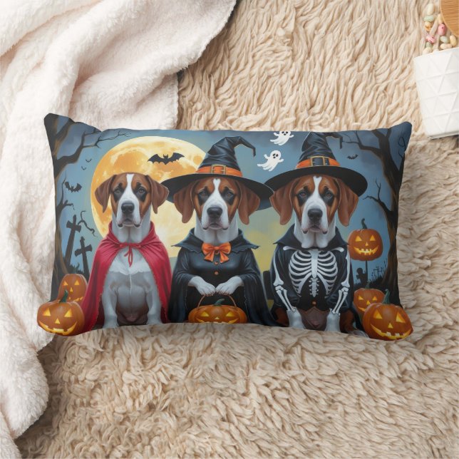 Coussin Rectangle Great Dane Dogs Citrouille Halloween Funny (Couverture)