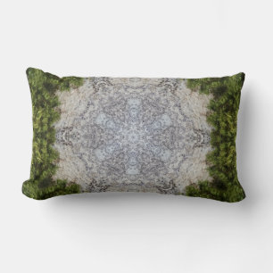 Coussin Rectangle Green Moss & Earth Nature Art
