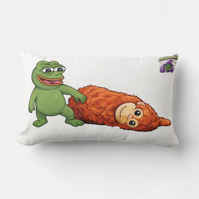 Coussin Rectangle grenouille et singe (Recto)