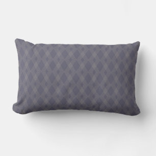 Coussin Rectangle Gris, cool, tendance, simple, moderne zig zag moti