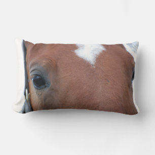 Coussin Rectangle Gros plan du Chestnut Horse