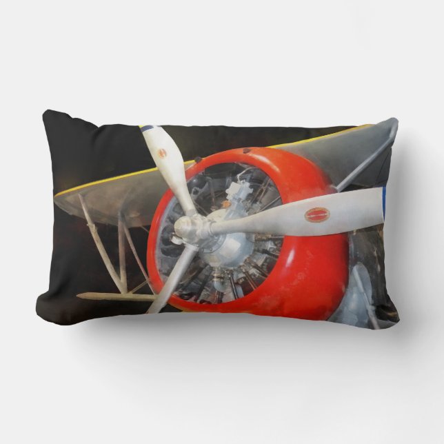 Coussin Rectangle Grumman F3F-2 Biplan (Recto)