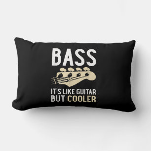 Coussin Rectangle Guitar Lover Bass It's Like Guitar But Cooler