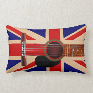 Coussin Rectangle Guitare d'Union Jack