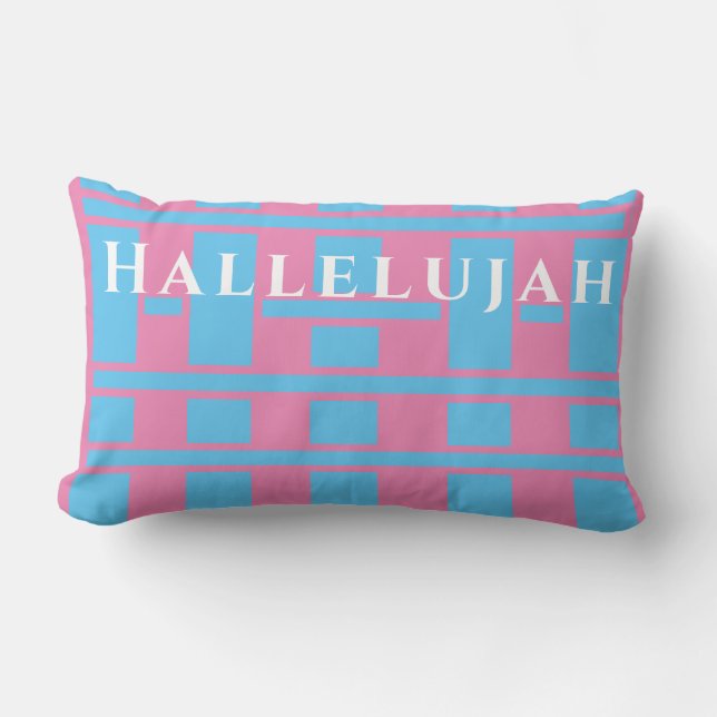 Coussin Rectangle Hallelujah (Recto)