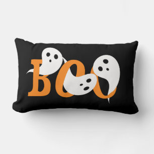 Coussin Rectangle Halloween Boom Ghosts Black