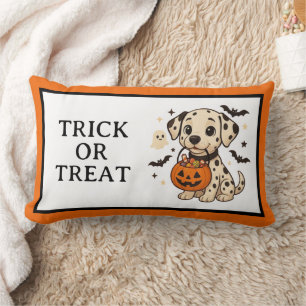 Coussin Rectangle Halloween Chien Dalmatien Trick ou traitement