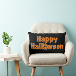 Coussin Rectangle Halloween | éffrayant jack-o-lanterne