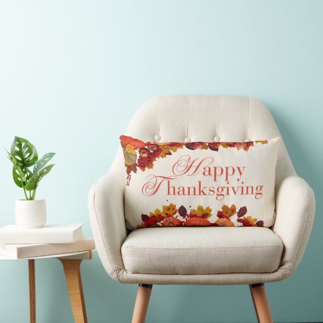 Coussin Rectangle Happy Thanksgiving (Chaise)