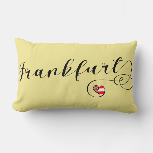Coussin Rectangle Heart Frankfurt, Hesse, Allemagne (Recto)