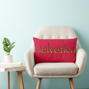 Coussin Rectangle Helvetica Papyrus