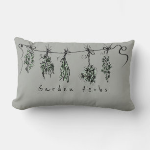 Coussin Rectangle Herbes du jardin