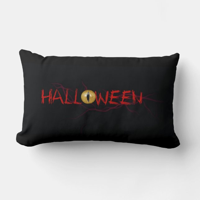 COUSSIN RECTANGLE HEUREUX HALLOWEEN (Recto)