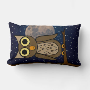 Coussin Rectangle Hibou nocturne