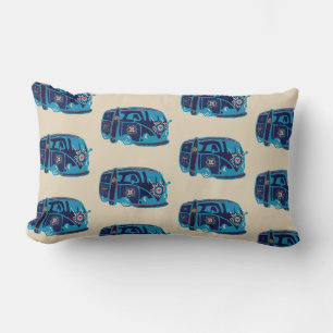 Coussin Rectangle Hippie Van Lumbar Cushion 33 x 53 cm