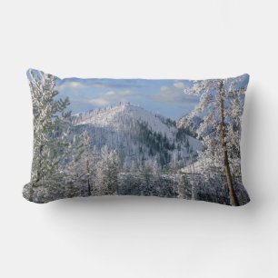 Coussin Rectangle Hiver dans le parc national de Yellowstone, Wyomin
