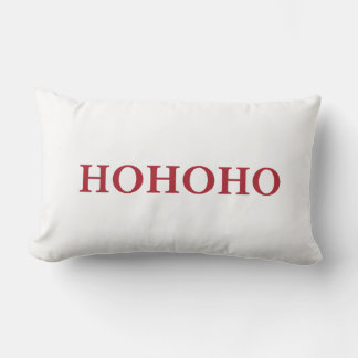 Coussin Rectangle HO-HO-HO, Noël, Père Noël rire en Jeter l'oreille