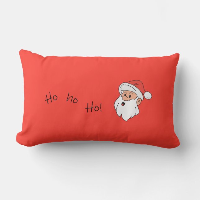 Coussin Rectangle Ho ho ho santa clause  (Recto)