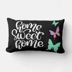 Coussin Rectangle Home Sweet Home Papillon