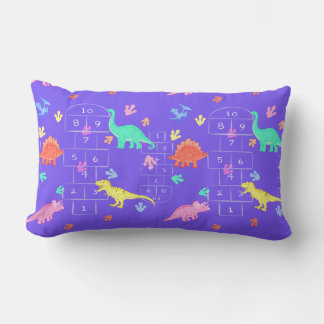 Coussin Rectangle Hopscotch Dinosaur throw pillow