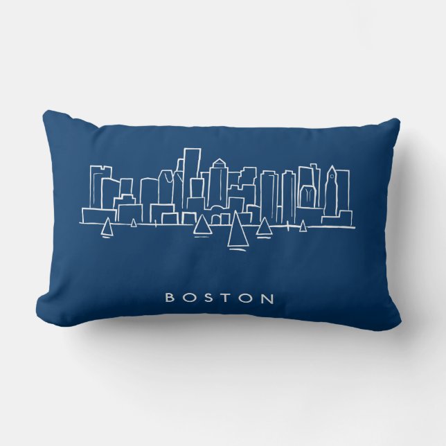 Coussin Rectangle Horizon de Boston (Recto)