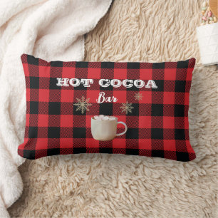 Coussin Rectangle Hot Cocoa Bar Check Mountain