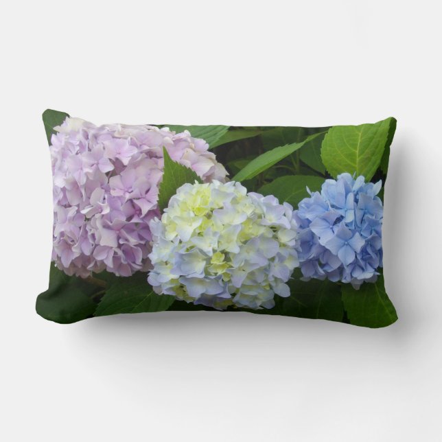 Coussin Rectangle Hydrangée (Recto)