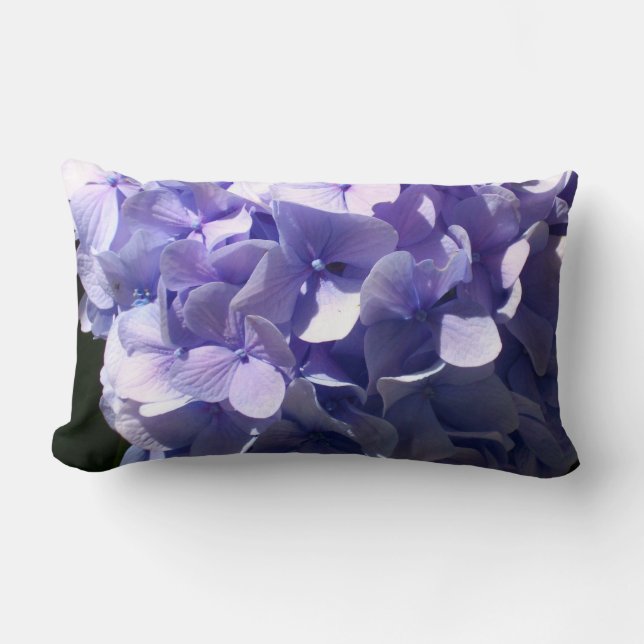 Coussin Rectangle Hydrangée violette (Recto)