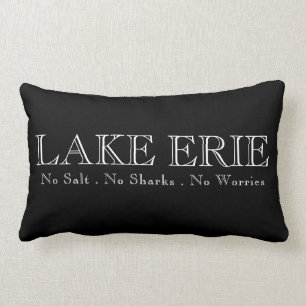 Coussin Rectangle I heart Lake Erie