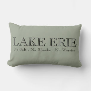 Coussin Rectangle I heart Lake Erie