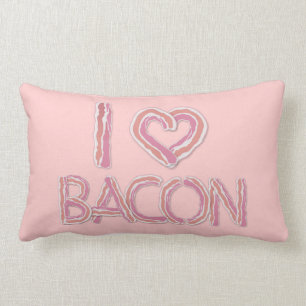 Coussin Rectangle I Love Bacon