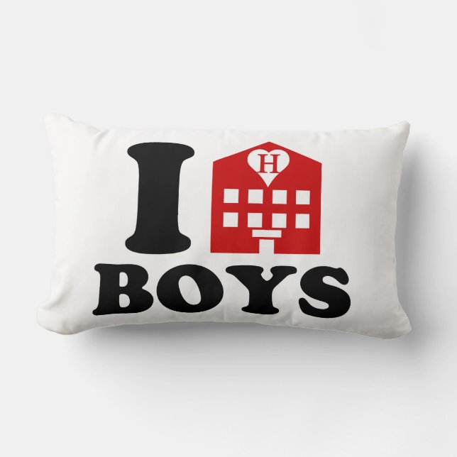 Coussin Rectangle I Love Hotel Boys (Recto)