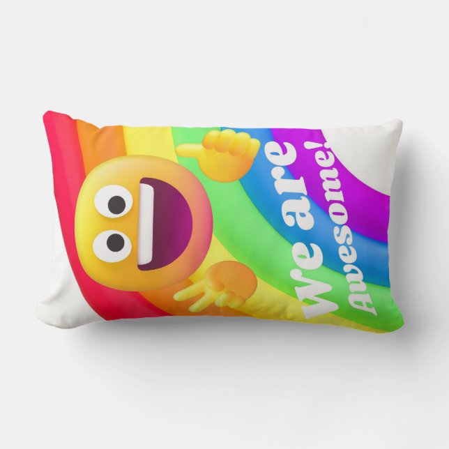 Coussin Rectangle icônes de faces (Recto)