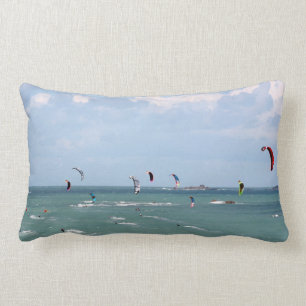 Coussin Rectangle I'd rather be kite boarding