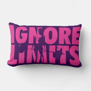 Coussin Rectangle IGNORE LIMITS - Motivation pour l'haltérophilie de