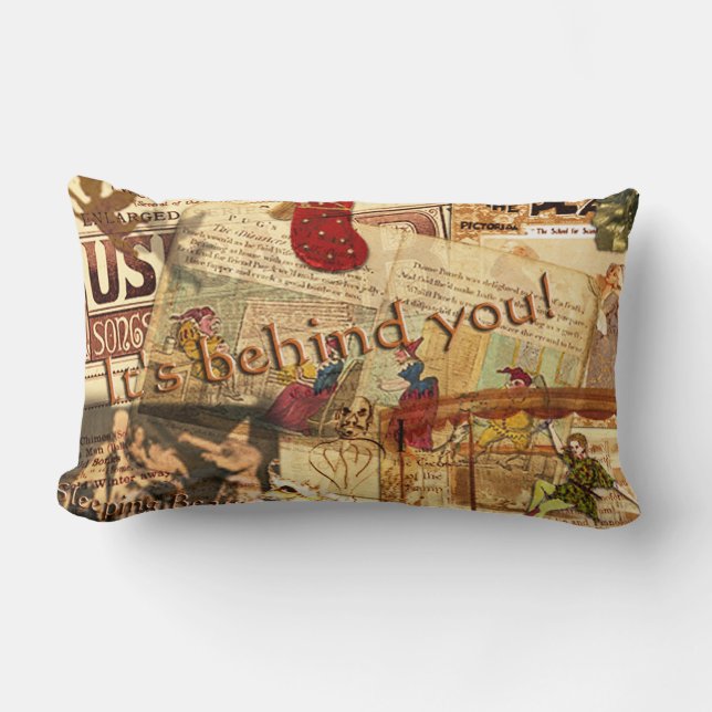 Coussin Rectangle Il est derrière vous ! (Recto)