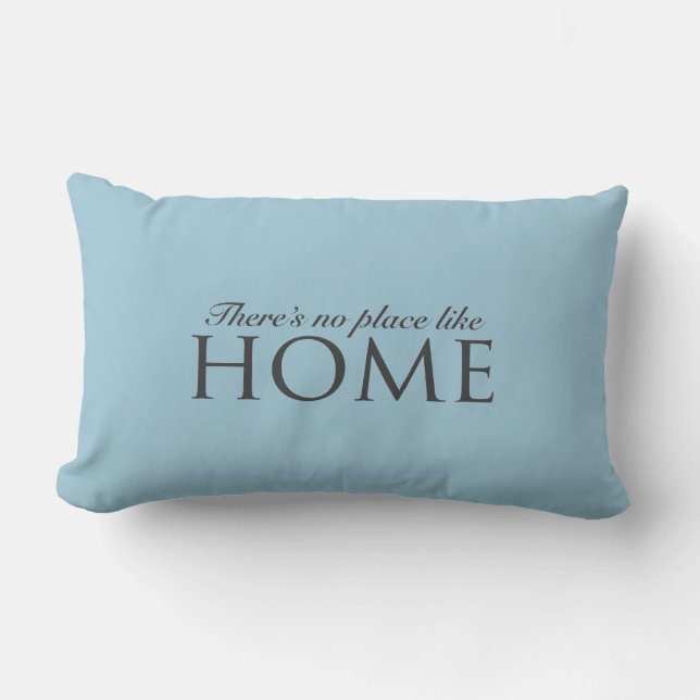 Coussin Rectangle Il n'y a aucun endroit comme la conception à la (Recto)