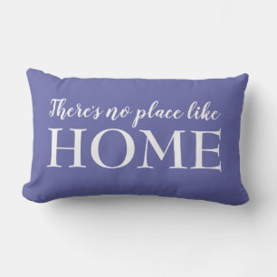 Coussin Rectangle Il n'y a pas d'endroit comme la maison Blue Lombai