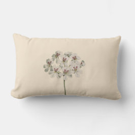 Coussin Rectangle Illustration botanique "Géranium commun" Floral