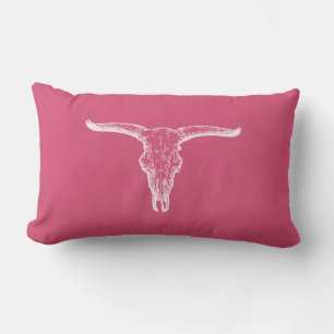 Coussin Rectangle Illustration du crâne vintage Aurochs