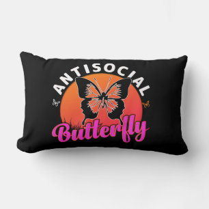 Coussin Rectangle illustration du vecteur de conception des papillon