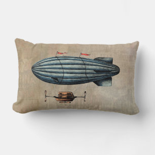 Coussin Rectangle Illustration vintage de Blimp
