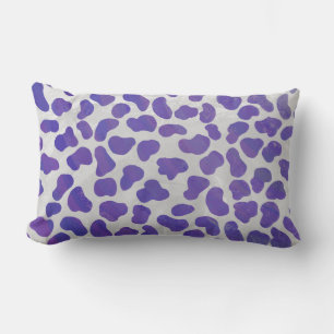 Coussin Rectangle Impression dalmate violet et blanche