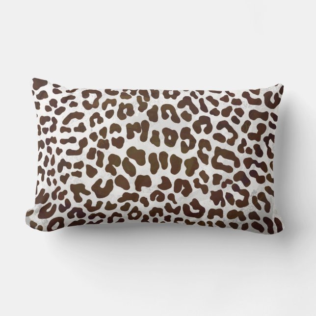 Coussin Rectangle Impression de chocolat léopard (Recto)