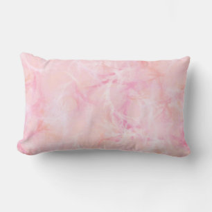 Coussin Rectangle Impression de tourbillon de marbre - corail clair